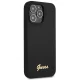 Guess Silicone Script dėklas, skirtas iPhone 13 Pro Max, juodas