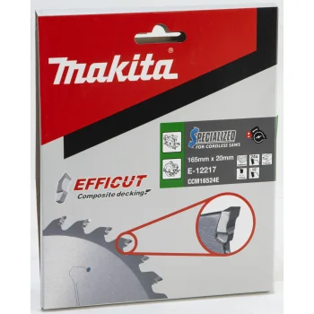Diskinio pjūklo diskas Makita EFFICUT 165 x 20 mm, 24T