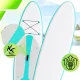 AquaPaddle Cruise SUP irklentė, 335x84x15 cm, 180 kg, balta/žalia