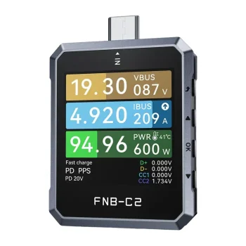 USB testeris FNIRSI FNB-C2 240 W PD 3.1