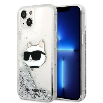 Karl Lagerfeld dėklas iPhone 14 Plus telefonui, Silver