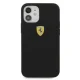 „Ferrari“ dėklas „iPhone 12 mini“ telefonui „On Track Silicone“, juodas