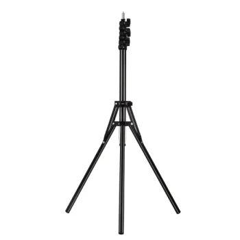 Trikojis stovas 1.8 m su 1/4" sriegiu, 85.5-180 cm, juodas