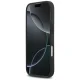 Mercedes dėklas iPhone 17 telefonui Leather Laurel Leaves MagSafe, juodas