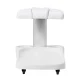 Azzurro White Pedicure Bowl Trolley with Adjustable Footrest