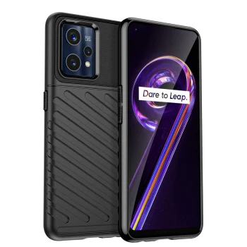 Dėklas Thunder Case telefonui Realme 9 Pro+ (9 Pro Plus), juodas