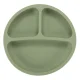 Children\'s silicone tableware set with crab plate, 19 pieces, green