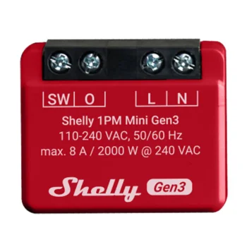 Shelly 1PM Mini Gen3 išmanusis valdiklis su energijos apskaita