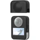 Silikoninis dėklas Puluz DJI Osmo 360 kamerai su objektyvo dangteliu PU783B, juodas
