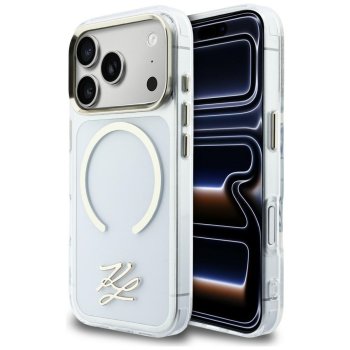 Karl Lagerfeld IML KL Script Logo MagSafe Phone Case Cover iPhone 17 Pro Max - Clear