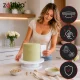 Besisukantis tortų stovas Ruhhy 28 cm su 3 mentelėmis, baltas