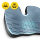 4FIZJO Orthopedic Seat Cushion with Memory Foam, Blue-Grey