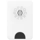 PopSockets PopWallet+ G2 MagSafe dėklas-laikiklis, baltas ir skaidrus