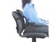 Ergonominė nugaros atrama kėdei ir automobilio sėdynei, juoda
