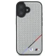 BMW M Perforated Tricolor Line MagSafe dėklas iPhone 16 telefonui, pilkas