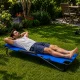 Sulankstomas sodo gultas Zero Gravity 2in1, mėlynas