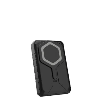 UAG Rugged 10K 10000 mAh MagSafe išorinė baterija su stovu ir laidu, titano spalvos