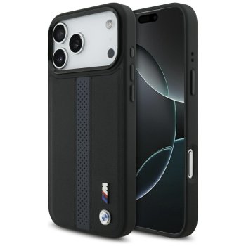 BMW M Perforated Stripe dėklas iPhone 17 Pro Max telefonui su MagSafe, mėlynas