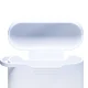 Silikoninis dėklas 3mk Apple AirPods Pro 3 ausinėms, baltas