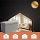 Ruhhy Folding Storage Ottoman, 60x30x30 cm, Grey