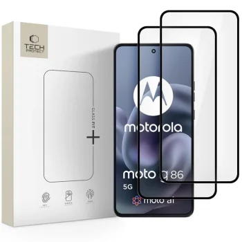 Tech-Protect Glass Fit+ Tempered Glass Motorola Moto G86 5G / G86 Power (2-Pack) - Black