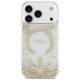 Guess Resin Bottom Glitter MagSafe Case for iPhone 17 Pro, Gold