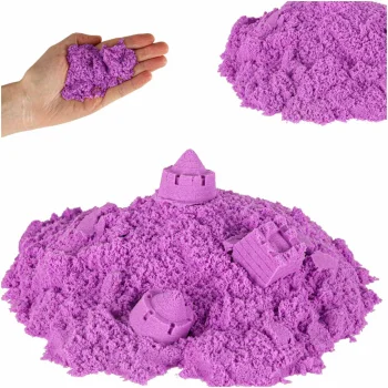 Kinetinis magiškas smėlis, 1 kg, violetinis