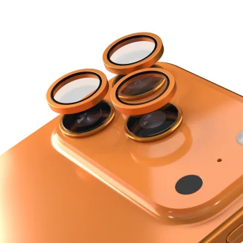 Etteri kameros apsauginis stiklas iPhone 17 Pro / 17 Pro Max, oranžinis