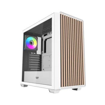 Kompiuterio korpusas Darkflash DS900WD ATX su 4 ventiliatoriais, baltas