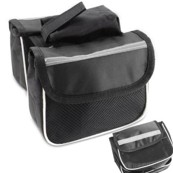 Bakalu NT6542 Double Frame Bike Bag, Black