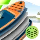 AquaPaddle Explorer Orange SUP irklentė su kėde, 335x84x15 cm