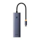 Baseus UltraJoy 7-in-1 USB-C šakotuvas (HDMI 4K, 2xUSB 3.0, PD, RJ45, SD/TF)