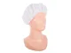 Reusable Shower Cap for Women, Waterproof Bath and Spa Hair Cap, Universal Fit, White