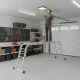 ModernHome 4x3 daugiafunkcis aliumininis sulankstomas laiptas, 150 kg