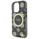 Guess dėklas iPhone 16 Pro Max telefonui IML Peony On 4G MagSafe, juodas