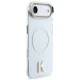 Karl Lagerfeld IML K Head Logo MagSafe dėklas telefonui iPhone Air, skaidrus
