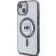 Karl Lagerfeld IML Karl`s Head MagSafe dėklas iPhone 15, Skaidrus/Juodas