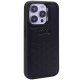 Audi dėklas iPhone 15 Pro telefonui GT Synthetic Leather, juodas