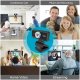 HXSJ S90 HD internetinė kamera 720P su mikrofonu, juoda