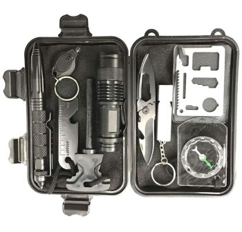 10-in-1 Survival Kit AG772A in SOS Case