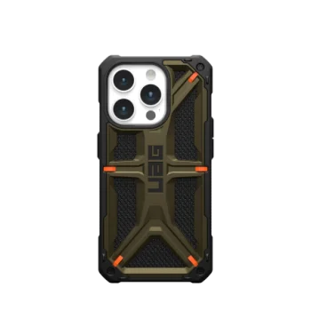 UAG Monarch dėklas, skirtas iPhone 15 Pro, žalias (Kevlar)