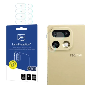 Hibridinis kameros apsauginis stiklas 3mk Lens Protection, skirtas Realme 16 Pro 5G, 0.16 mm, 6H