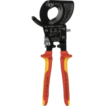 Kabelių kirpimo žirklės KNIPEX 95 36 250 su terkšle 250 mm