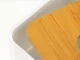 Tissue Box Holder with Bamboo Lid, Modern Dispenser for Bathroom and Office, White
