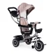 ECOTOYS 2-in-1 Tricycle Stroller with Rotating Seat, Beige