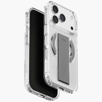 Uniq Heldro Air dėklas, skirtas iPhone 17 Pro, su Magclick, skaidrus
