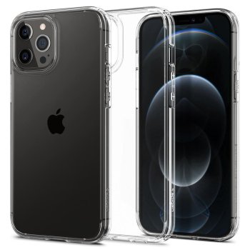 Spigen Ultra Hybrid dėklas, skirtas iPhone 12 / 12 Pro, skaidrus