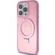 Guess Ring Stand Script Glitter MagSafe dėklas iPhone 15 Pro Max, rožinis