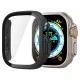 Apsauginis dėklas su grūdintu stiklu Spigen Thin Fit 360, Apple Watch Ultra (49mm), juodas