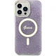Guess dėklas iPhone 14 Pro Max telefonui 4G MagSafe, violetinis
